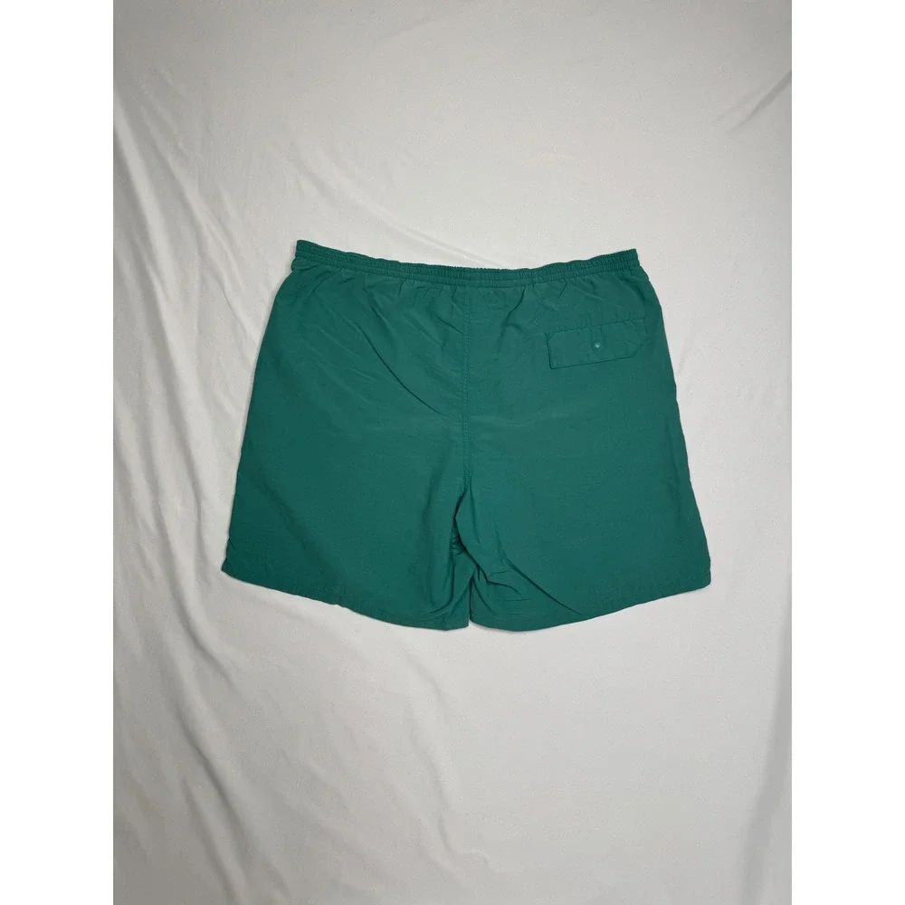Patagonia Mens Baggies Shorts 5 Inch Inseam Green Nylon Medium Hiking Summer